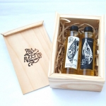 KIT MINI AZEITE CAIXA DE MADEIRA