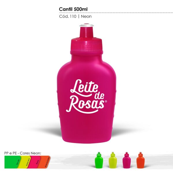 Squeeze Cantil 500ml Cores Neons