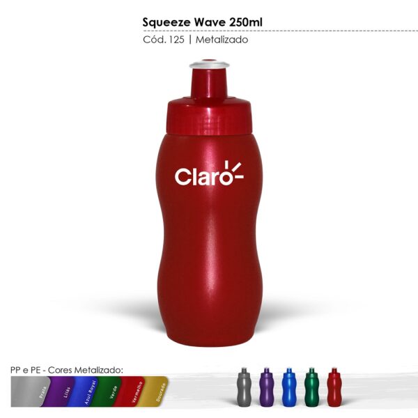 Squeeze 250ml Cores Metalizadas