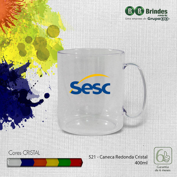 Caneca Redonda CRISTAL 400mL