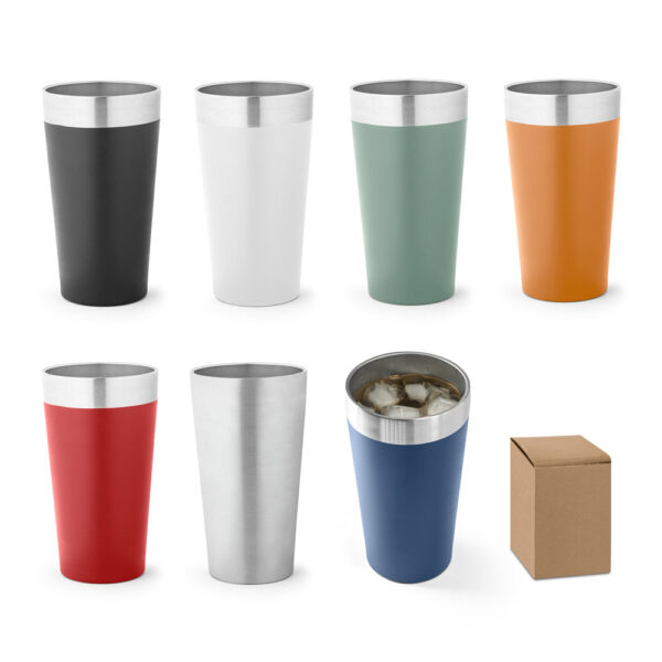Copo térmico de viagem em aço inox 540 mL