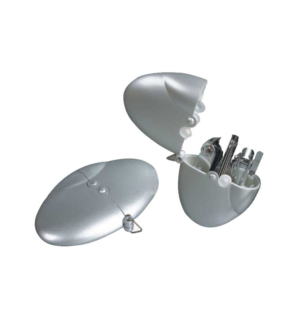 KIT MANICURE PLÁSTICO COM QUATRO PEÇAS