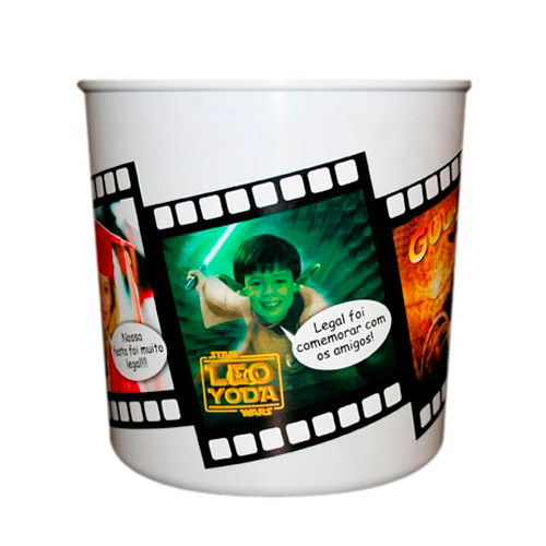 Pote de Pipoca Personalizado