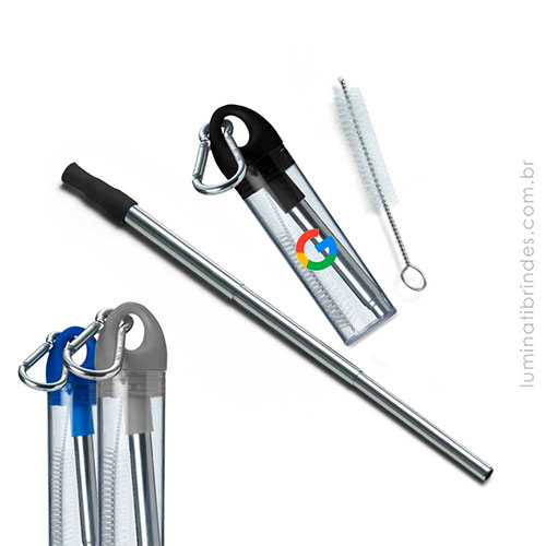 Canudo aço inox