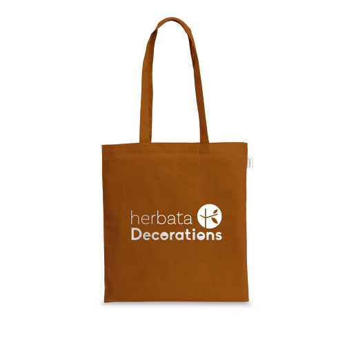 Sacola em algodão reciclado e poliéster reciclado sem tingimento (140 g/m²)