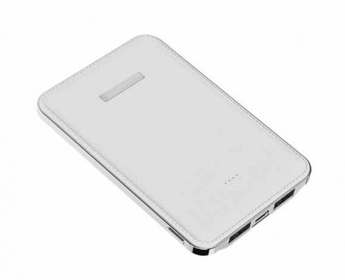 CARREGADOR PORTÁTIL SLIM COM 2USB 5000MAH