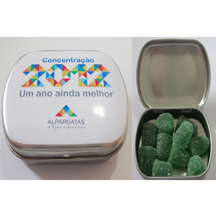 Mini lata personalizada retangular