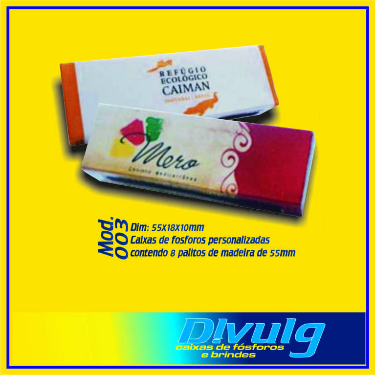 caixas de fosforos