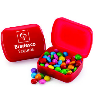 Porta balinha retangular