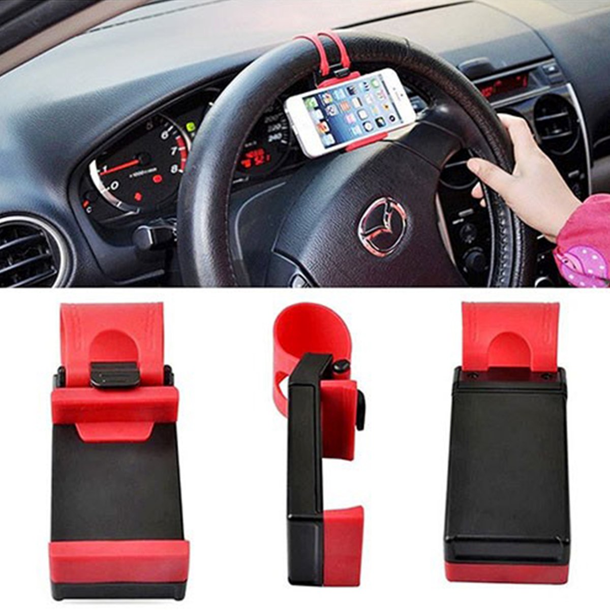 Porta de celular para volante veicular