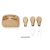 KIT QUEIJO C/ 3 PEÇAS E BASE DE MADEIRA   