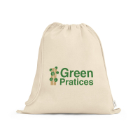 mochila saco  em 100% algodão reciclado (180 g/m²)