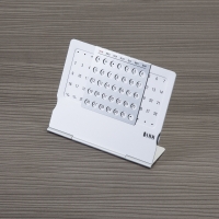 Calendário Permanente com base em Metal com base dobrável